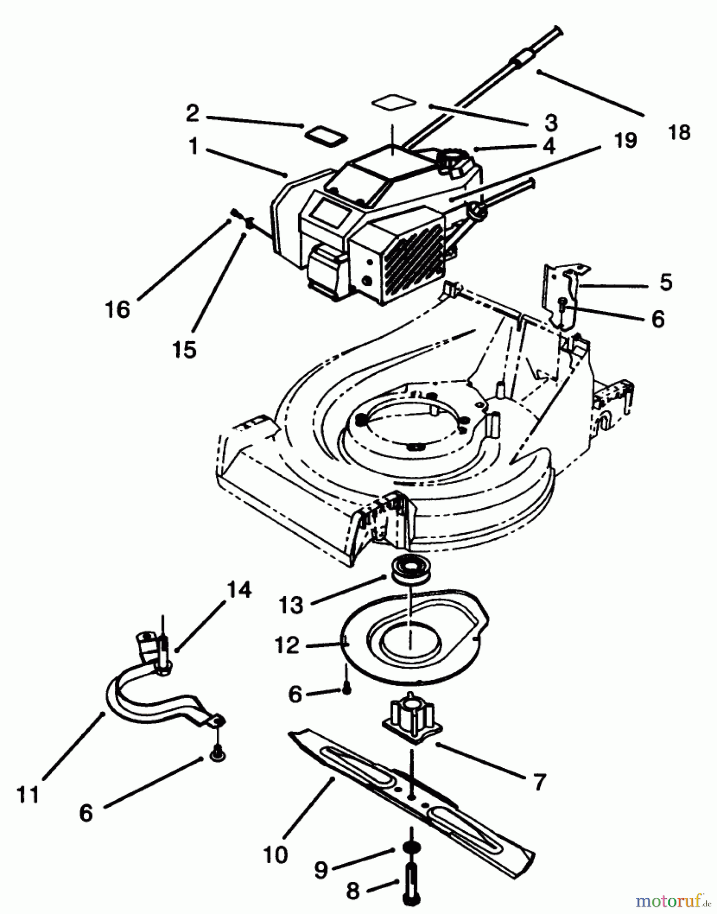Toro Neu Mowers, Walk-Behind Seite 2 26630BC - Toro Lawnmower, 1995 (5900001-5999999) ENGINE ASSEMBLY