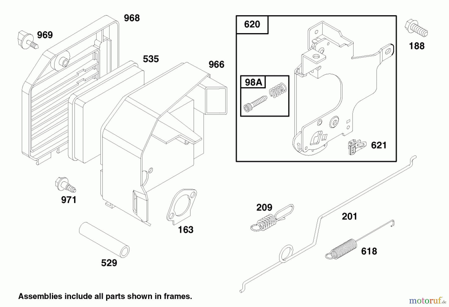 Toro Neu Mowers, Walk-Behind Seite 2 26633 - Toro Lawnmower, 1997 (7900001-7999999) ENGINE GTS 150 #4
