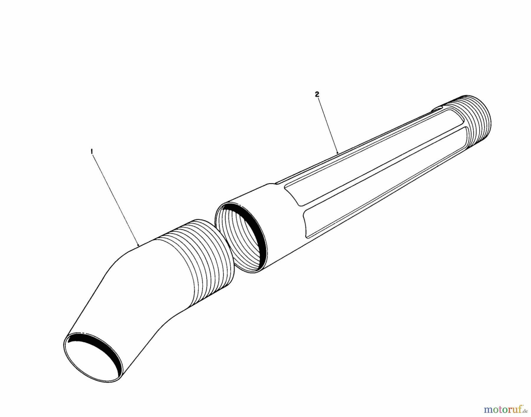 Toro Neu Blowers/Vacuums/Chippers/Shredders 51570 - Toro Yard Blower Vac, 1989 (9000001-9999999) BLOWER TUBE ASSEMBLY