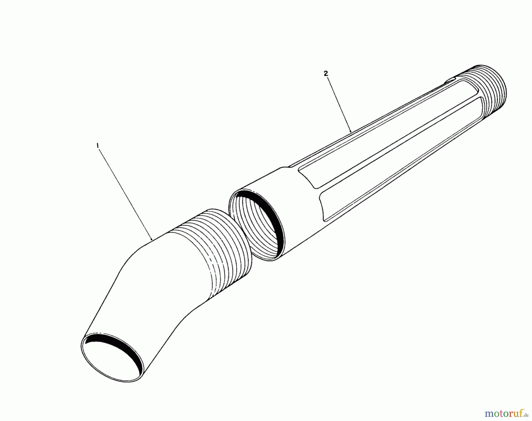 Toro Neu Blowers/Vacuums/Chippers/Shredders 51570 - Toro Yard Blower Vac, 1990 (0000001-0999999) BLOWER TUBE ASSEMBLY