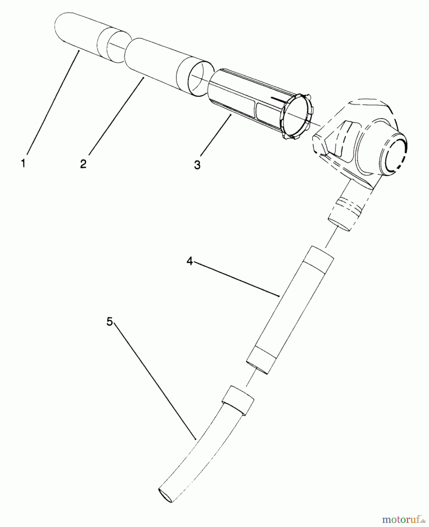 Toro Neu Blowers/Vacuums/Chippers/Shredders 51571 - Toro Yard Blower Vac, 1993 (39000001-39014999) TUBE ASSEMBLY