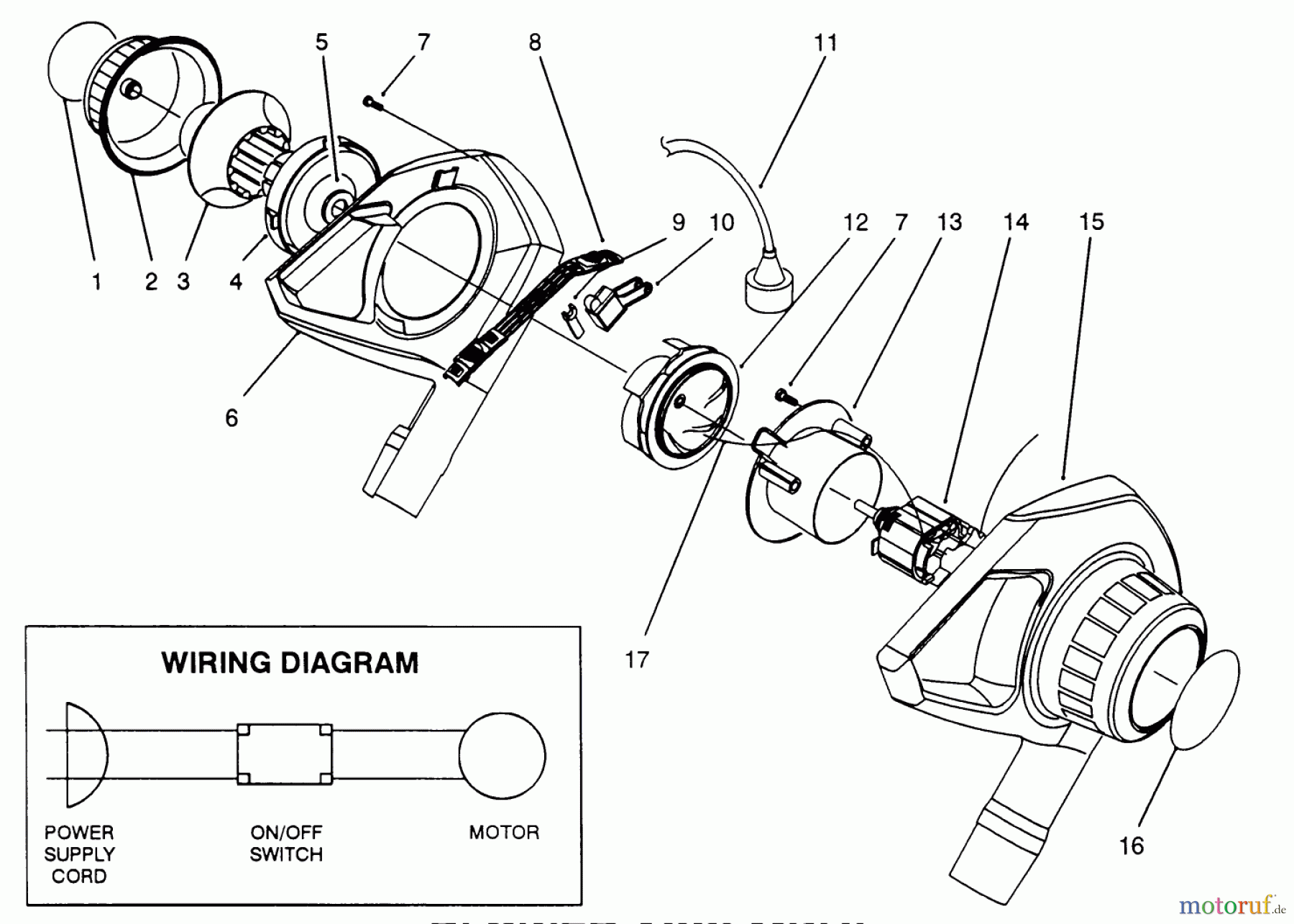 Toro Neu Blowers/Vacuums/Chippers/Shredders 51571 - Toro Yard Blower Vac, 1993 (39015000-39999999) BLOWER ARREMBLY