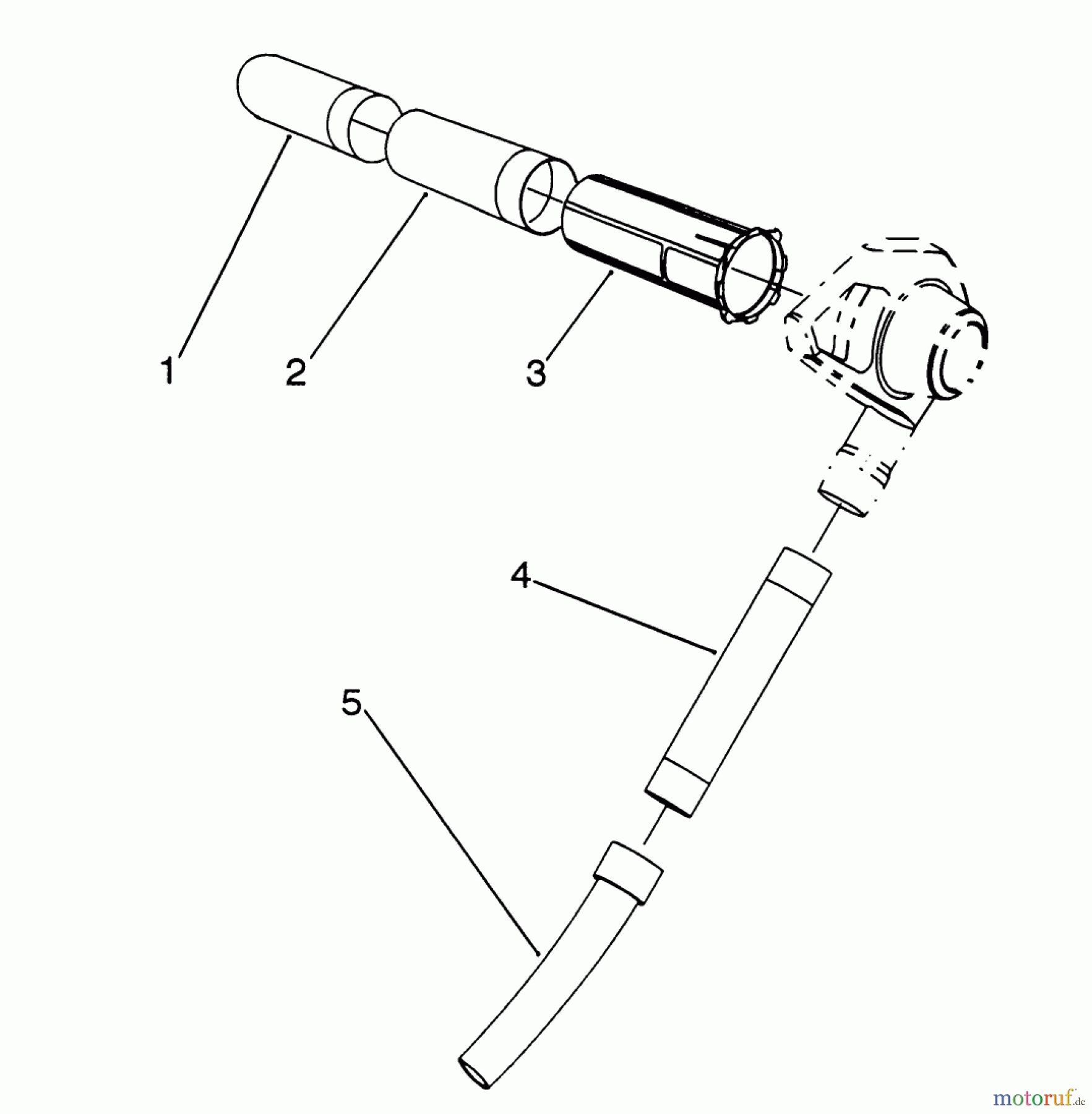 Toro Neu Blowers/Vacuums/Chippers/Shredders 51571 - Toro Yard Blower Vac, 1993 (39015000-39999999) TUBE ASSEMBLY