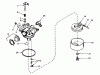 Toro 26641 - Lawnmower, 1989 (9000001-9999999) Ersatzteile CARBURETOR TECUMSEH NO. 632521