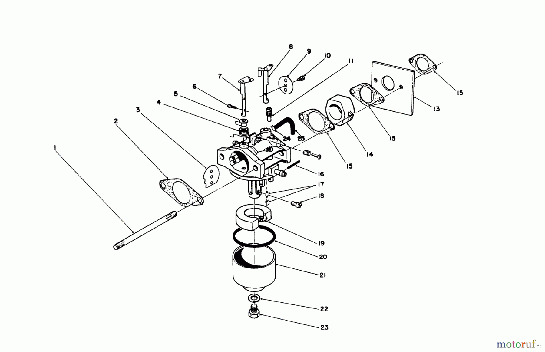  Toro Neu Mowers, Walk-Behind Seite 2 26682 - Toro Lawnmower, 1990 (0000001-0999999) CARBURETOR ASSEMBLY (ENGINE NO. 47PK9-2)