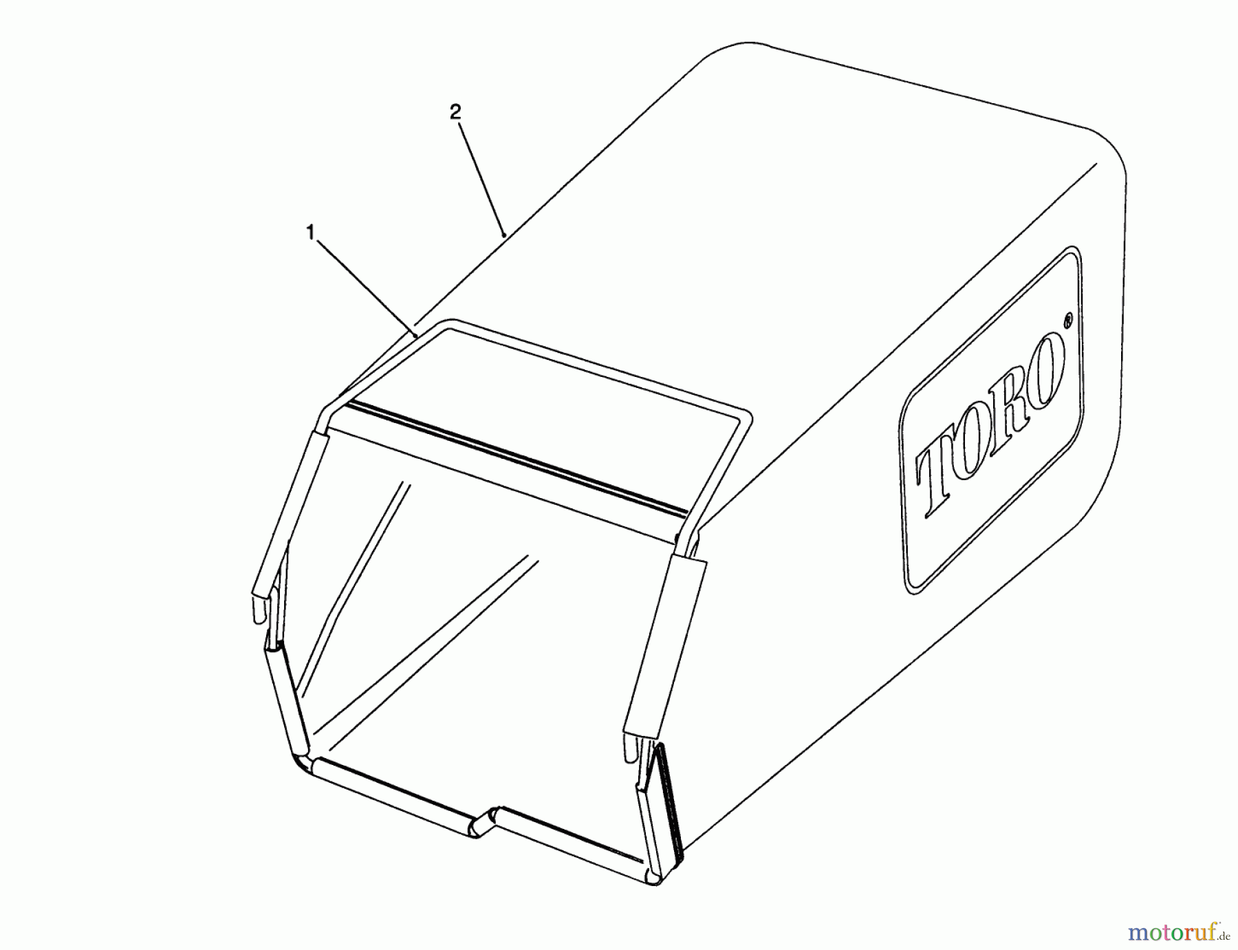 Toro Neu Mowers, Walk-Behind Seite 2 26682 - Toro Lawnmower, 1990 (0000001-0999999) GRASS BAG ASSEMBLY