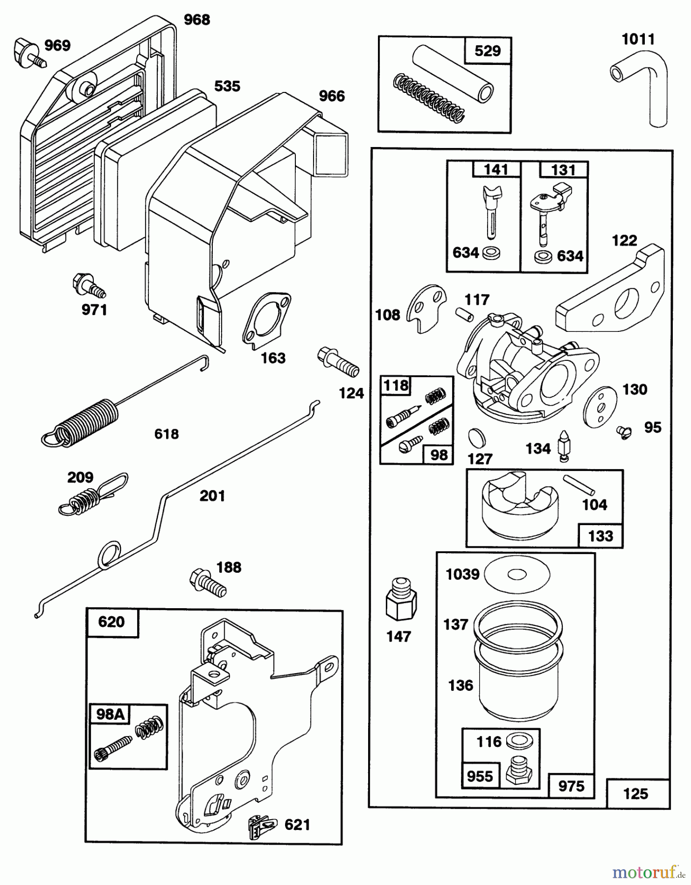 Toro Neu Mowers, Walk-Behind Seite 2 27501 - Toro Lawnmower, 1992 (2000001-2999999) ENGINE GTS-150 77-8990 #2