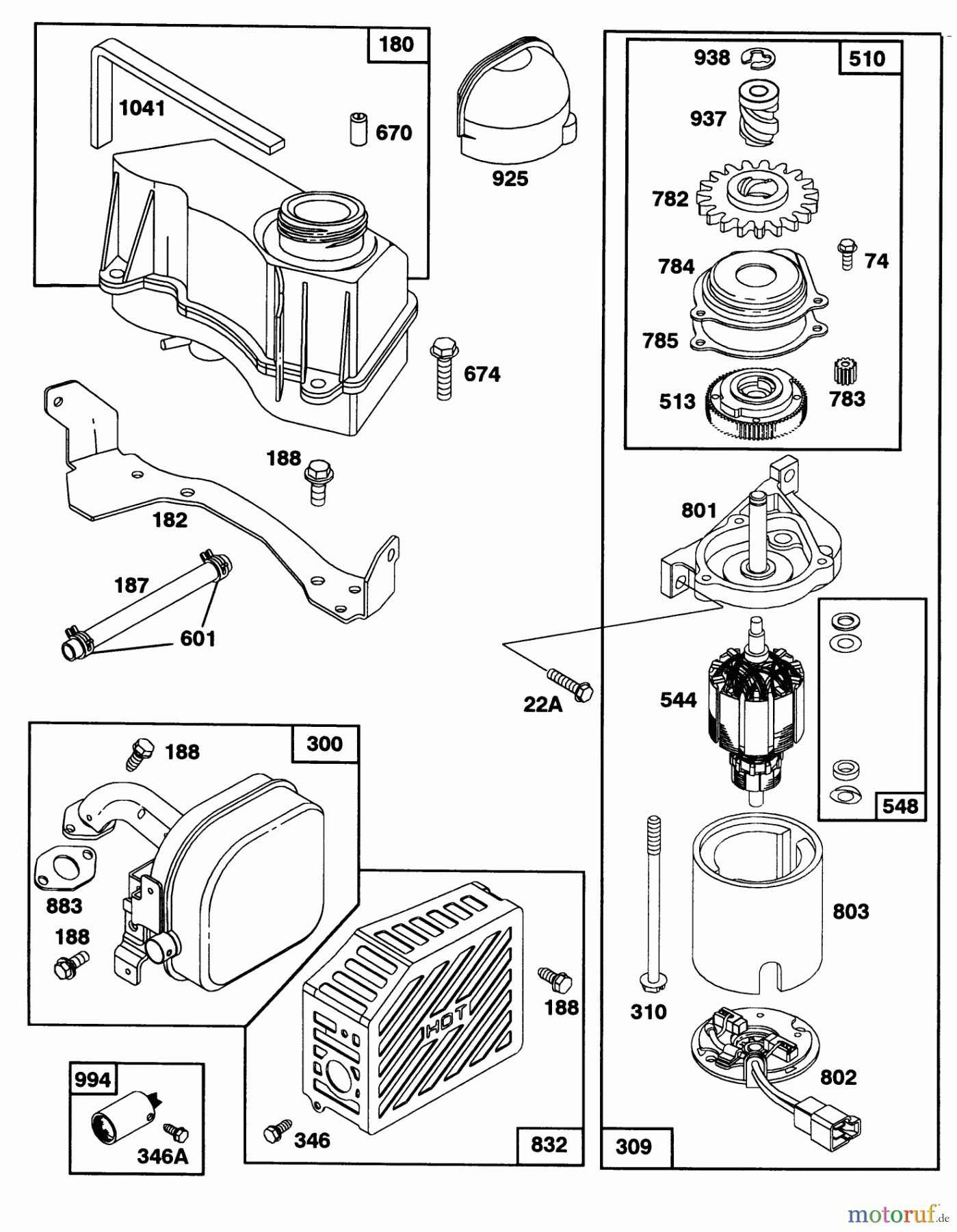 Toro Neu Mowers, Walk-Behind Seite 2 27501 - Toro Lawnmower, 1992 (2000001-2999999) ENGINE GTS-150 77-8990 #4