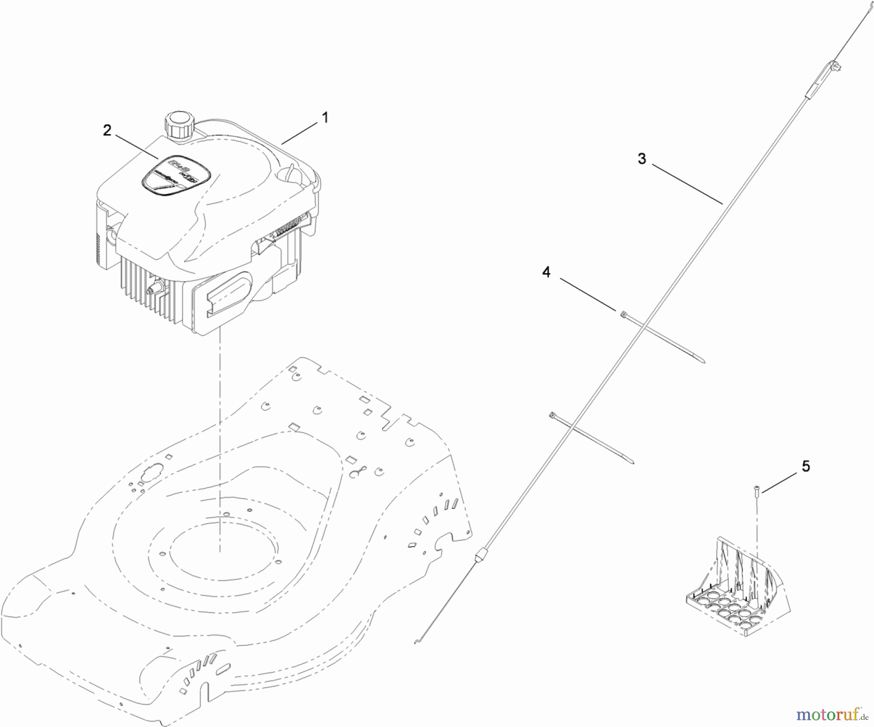  Toro Neu Mowers, Walk-Behind Seite 2 446F (R48) - Toro R48 Recycling Mower, 2010 (310000001-310999999) ENGINE ASSEMBLY