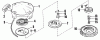 Toro 23300 - Lawnmower, 1965 (5000001-5999999) Ersatzteile RECOIL STARTER MODEL NO. 28319A PARTS LIST