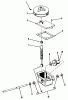 Toro 23300 - Lawnmower, 1966 (6000001-6999999) Ersatzteile 25" AND 34" GEAR BOX