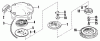 Toro 23300 - Lawnmower, 1966 (6000001-6999999) Ersatzteile RECOIL STARTER MODEL NO. 28319A