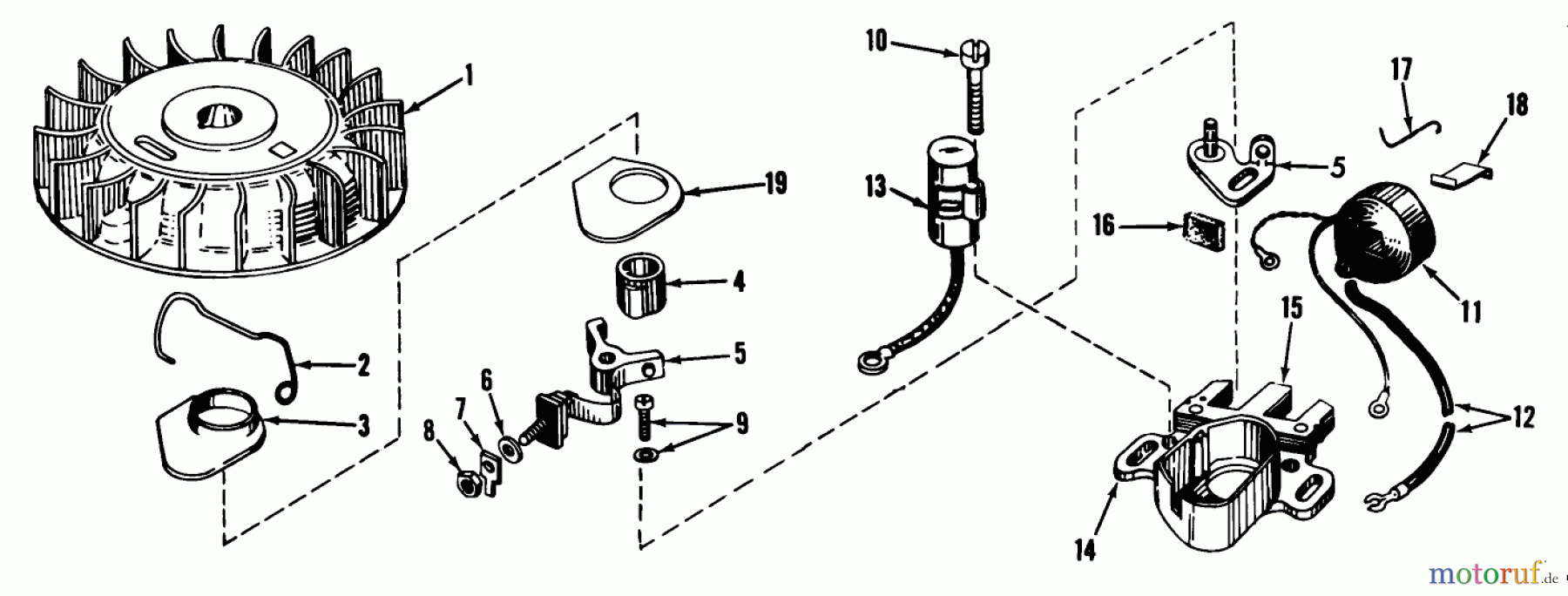  Toro Neu Mowers, Wide-Area Walk-Behind 23301 - Toro Lawnmower, 1967 (7000001-7999999) MAGNETO MODEL NO. 610689A