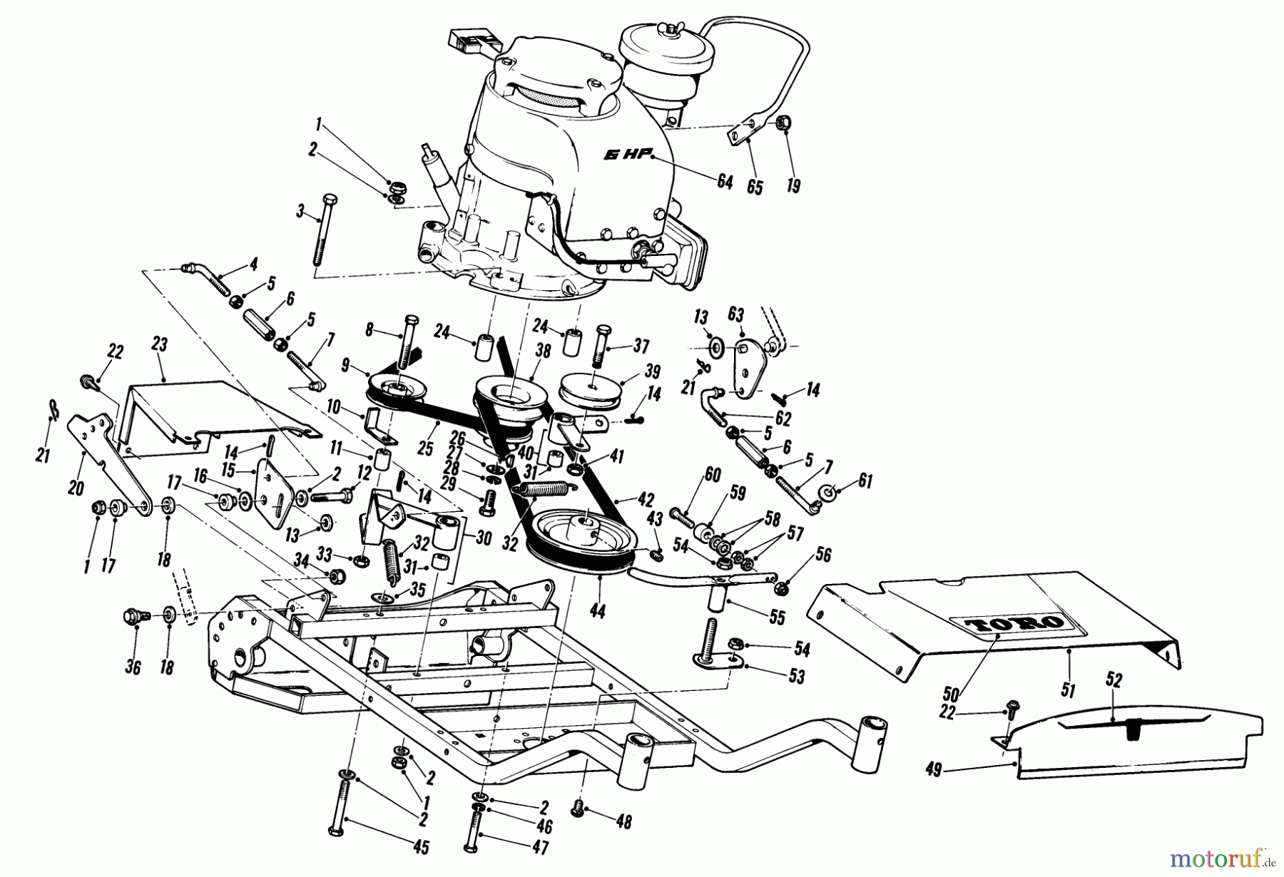Toro Neu Mowers, Wide-Area Walk-Behind 23301 - Toro Lawnmower, 1970 (0000001-0999999) 25