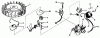 Toro 23201 - 25" Whirlwind Hevi-Duty Lawnmower, 1968 (8000001-8999999) Ersatzteile MAGNETO MODEL NO. 610689A