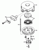 Toro 23301 - Lawnmower, 1970 (0000001-0999999) Ersatzteile REWIND STARTER NO. 590420 PARTS LIST