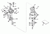 Toro 23201 - 25" Whirlwind Hevi-Duty Lawnmower, 1974 (4000001-4999999) Ersatzteile CARBURETOR MODEL NO. 631165