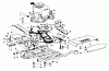 Toro 23201 - 25" Whirlwind Hevi-Duty Lawnmower, 1974 (4000001-4999999) Ersatzteile ENGINE AND FRAME ASSEMBLY