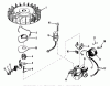 Toro 23201 - 25" Whirlwind Hevi-Duty Lawnmower, 1974 (4000001-4999999) Ersatzteile MAGNETO MODEL NO. 610689A