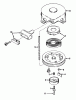 Toro 23205 - 25" Whirlwind Hevi-Duty Lawnmower, 1975 (5000001-5999999) Ersatzteile REWIND STARTER NO. 590420