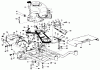 Toro 23267 - Lawnmower, 1980 (0000001-0999999) Ersatzteile ENGINE AND FRAME ASSEMBLY