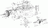 Toro 23267 - Lawnmower, 1980 (0000001-0999999) Ersatzteile FRAME AND CUTTER HOUSING ASSEMBLY