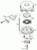 Toro 23267 - Lawnmower, 1980 (0000001-0999999) Ersatzteile REWIND STARTER NO. 590420