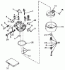 Toro 23267 - Lawnmower, 1982 (2000001-2999999) Ersatzteile CARBURETOR MODEL NO. 632253