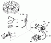 Toro 23267 - Lawnmower, 1982 (2000001-2999999) Ersatzteile MAGNETO MODEL NO. 611038