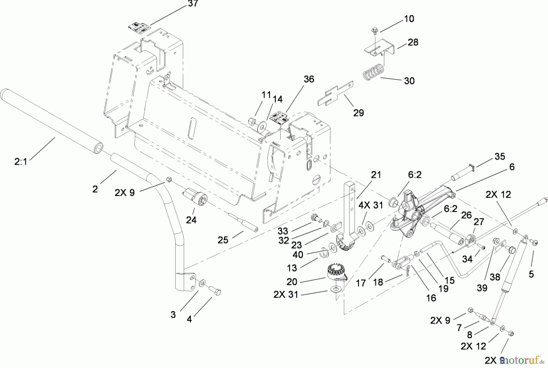  Toro Neu Mowers, Zero-Turn 136E (RZT420H) - Toro RZT420H Riding Mower, 2008 (280000001-280999999) CONTROL ASSEMBLY