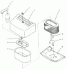 Toro 74021 (616-Z) - 616-Z Tractor, 1993 (39000001-39999999) Ersatzteile AIR CLEANER ASSEMBLY