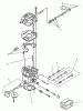 Toro 74021 (616-Z) - 616-Z Tractor, 1993 (39000001-39999999) Ersatzteile CARBURETOR COMPONENTS ASSEMBLY