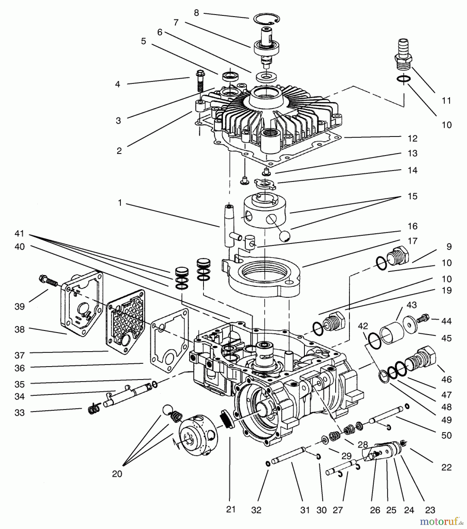 Toro Neu Mowers, Zero-Turn 74021 (616-Z) - Toro 616-Z Tractor, 1993 (39000001-39999999) TRANSMISSION ASSEMBLY EATON MODEL 781-016 #1