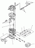 Toro 74041 (616-Z) - 616-Z Tractor, 1993 (39000001-39999999) Ersatzteile CARBURETOR COMPONENTS ASSEMBLY