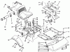 Toro 74041 (616-Z) - 616-Z Tractor, 1993 (39000001-39999999) Ersatzteile FENDERS, FLOOR PAN & SEAT ASSEMBLY