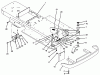 Toro 74041 (616-Z) - 616-Z Tractor, 1993 (39000001-39999999) Ersatzteile FRAME & FRONT WHEEL FORK ASSEMBLY