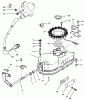 Toro 74041 (616-Z) - 616-Z Tractor, 1993 (39000001-39999999) Ersatzteile GEARCASE & IGNITION ASSEMBLY