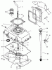 Toro 74041 (616-Z) - 616-Z Tractor, 1993 (39000001-39999999) Ersatzteile OIL BASE & FILL TUBE ASSEMBLY