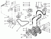 Toro 74041 (616-Z) - 616-Z Tractor, 1993 (39000001-39999999) Ersatzteile TRANSMISSION & DRIVE SYSTEM ASSEMBLY