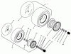 Toro 74041 (616-Z) - 616-Z Tractor, 1993 (39000001-39999999) Ersatzteile WHEELS & TIRES ASSEMBLY