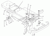 Toro 74041 (616-Z) - 616-Z Tractor, 1994 (49000001-49999999) Ersatzteile FRAME & FRONT WHEEL FORK ASSEMBLY