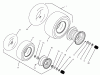 Toro 74041 (616-Z) - 616-Z Tractor, 1994 (49000001-49999999) Ersatzteile WHEELS & TIRES ASSEMBLY