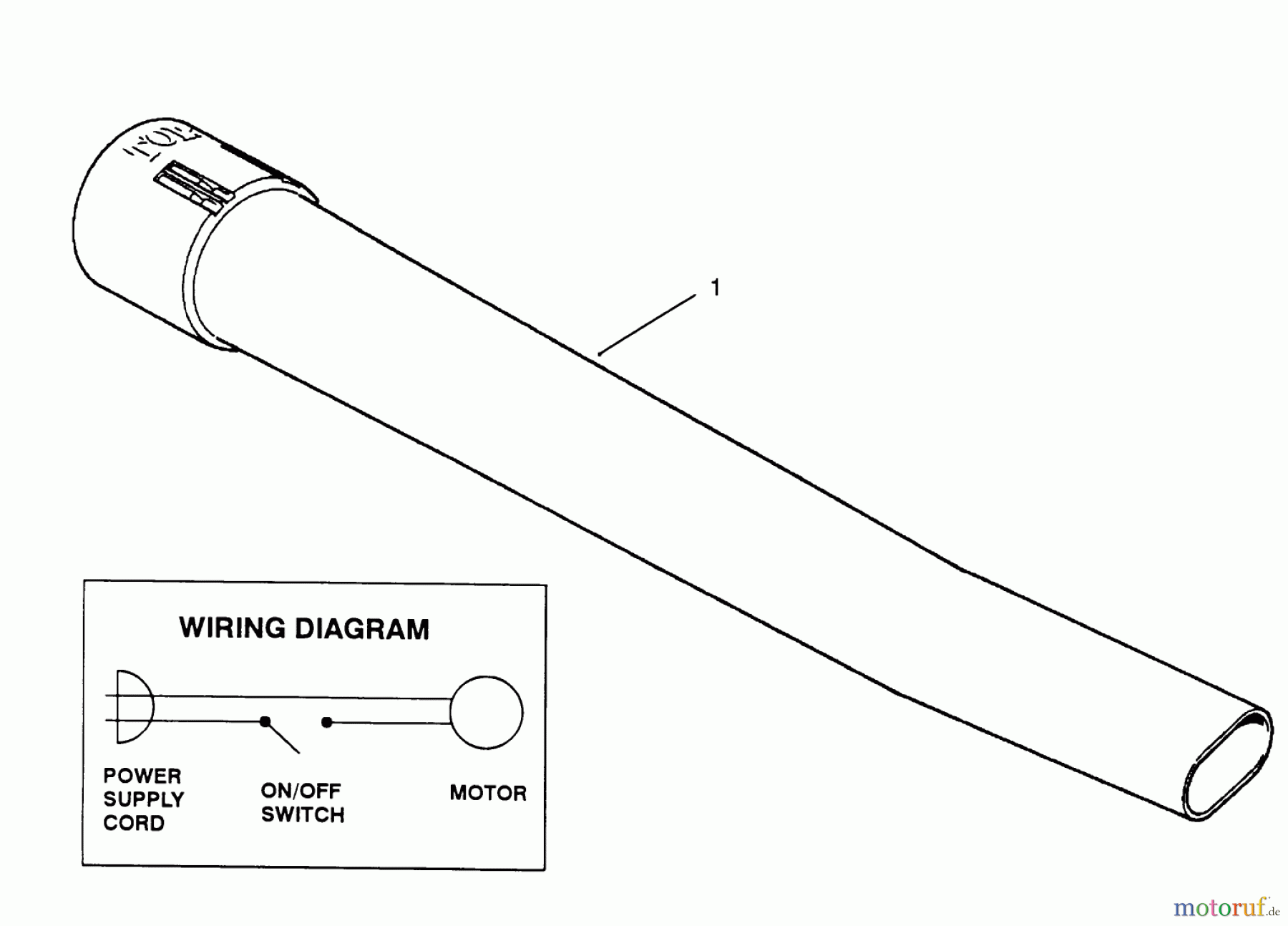 Toro Neu Blowers/Vacuums/Chippers/Shredders 51580 (300) - Toro 300 Clean Sweep, 1993 (39000001-39999999) BLOWER TUBE