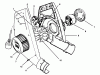 Toro 51580 (300) - 300 Clean Sweep, 1994 (49000001-49999999) Ersatzteile BLOWER HOUSING & MOTOR ASSEMBLY