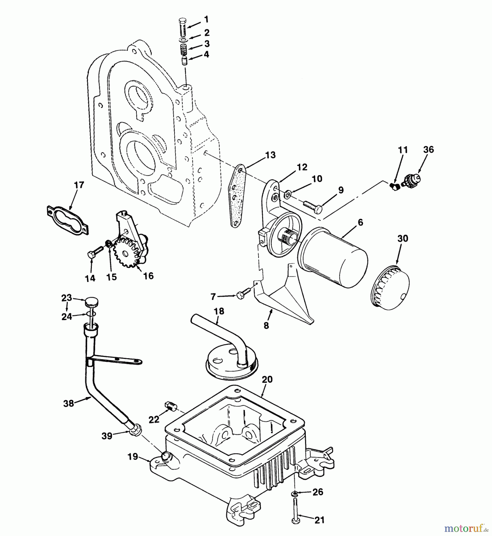 Toro Neu Mowers, Zero-Turn 74140 (724-Z) - Toro 724-Z Tractor, 1993 (39000001-39999999) OIL SYSTEM
