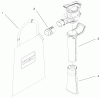 Toro 51582 - Super Blower Vac, 1995 (59000001-59999999) Ersatzteile VACUUM TUBE & BAG ASSEMBLY