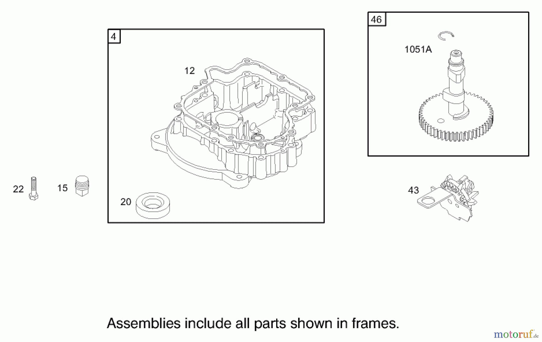 Toro Neu Mowers, Zero-Turn 74301 (14-38Z) - Toro 14-38Z TimeCutter Z Riding Mower, 2003 (230000001-230999999) CRANKCASE ASSEMBLY BRIGGS AND STRATTON 280H07-0166-E1