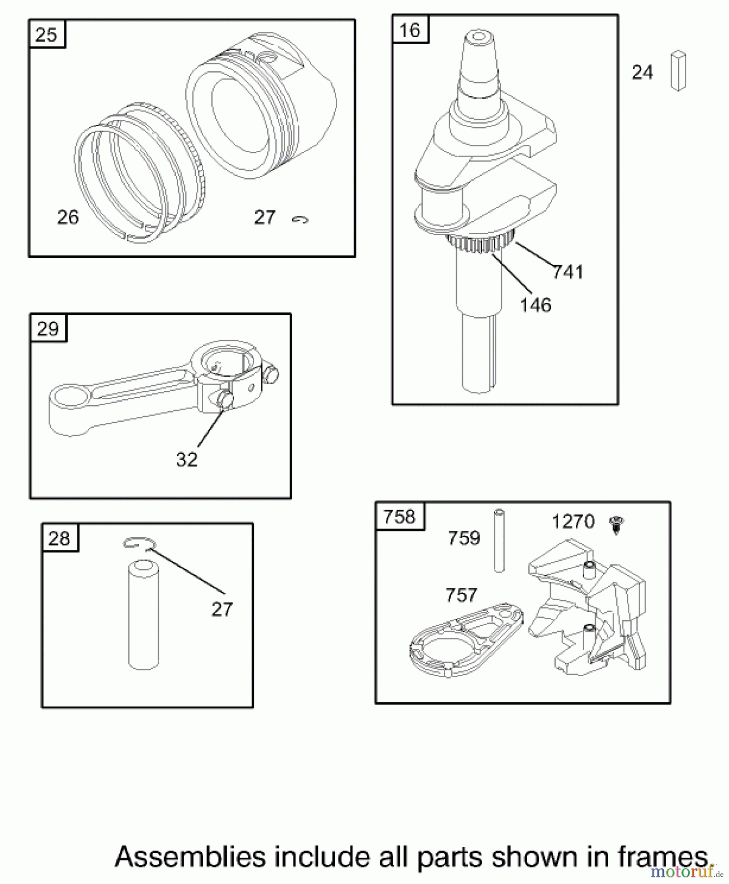 Toro Neu Mowers, Zero-Turn 74301 (14-38Z) - Toro 14-38Z TimeCutter Z Riding Mower, 2003 (230000001-230999999) CRANKSHAFT ASSEMBLY BRIGGS AND STRATTON 280H07-0166-E1