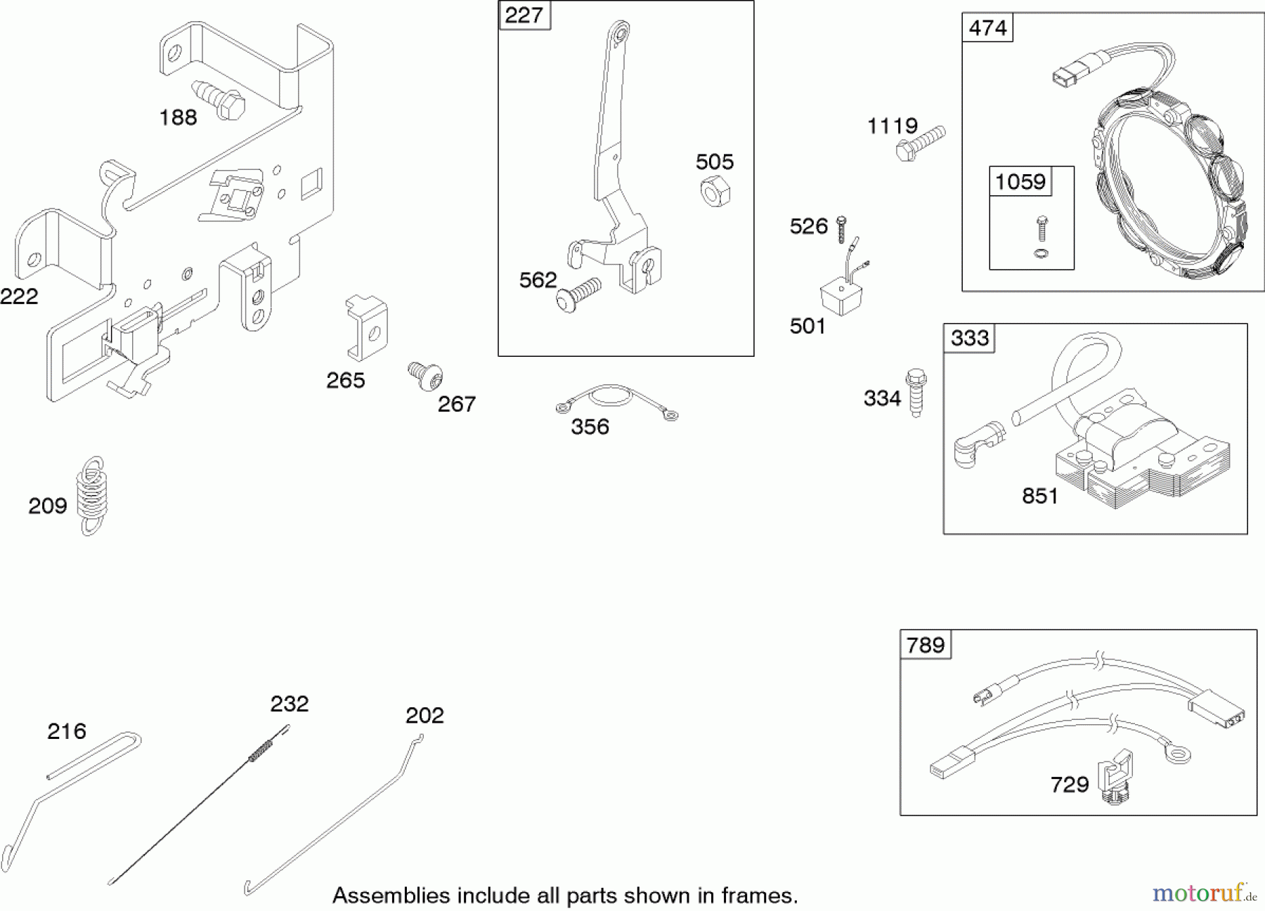 Toro Neu Mowers, Zero-Turn 74301 (Z380) - Toro TimeCutter Z380 Riding Mower, 2005 (250000001-250999999) GOVERNOR ASSEMBLY BRIGGS AND STRATTON 280H07-0166-E1