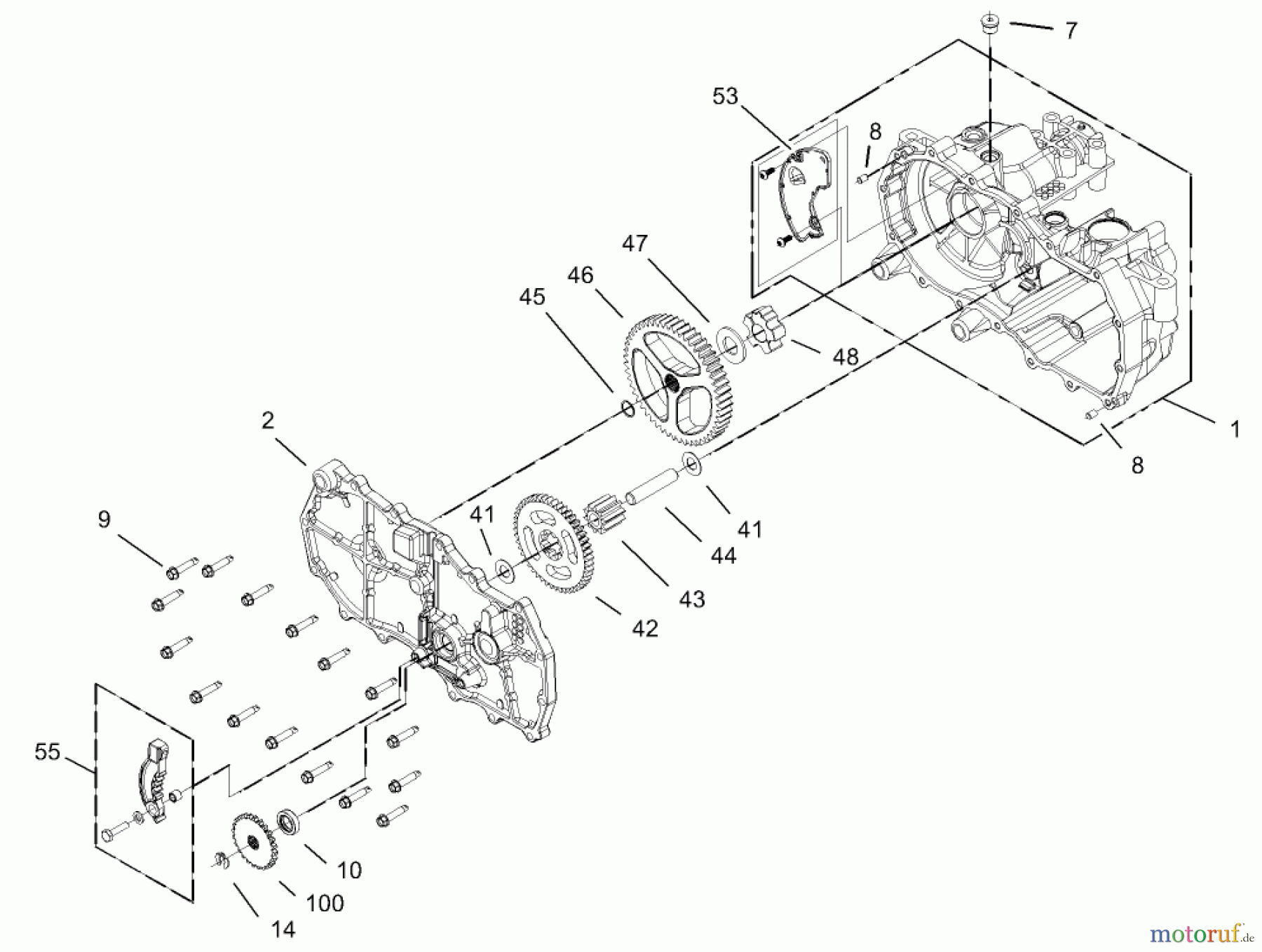 Toro Neu Mowers, Zero-Turn 74325 (16-42Z) - Toro 16-42Z TimeCutter Z Riding Mower, 2003 (230000001-230999999) HOUSING ASSEMBLY RH HYDROSTAT NO. 105-3491